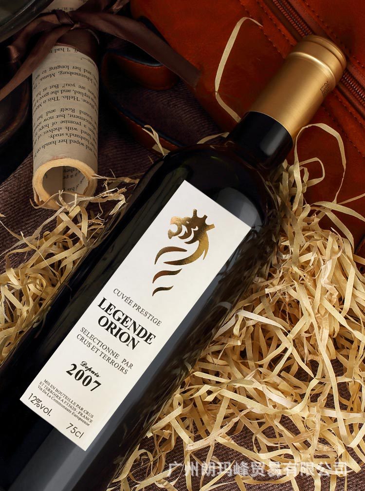 法国原瓶进口红酒 legende orion奥瑞安雄狮干红葡萄酒