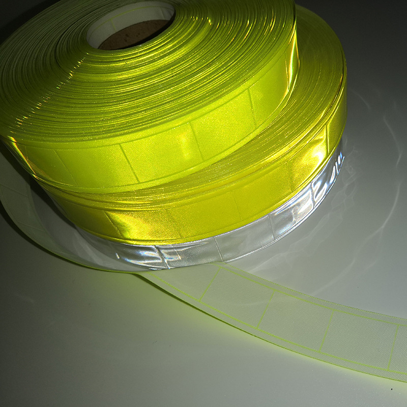 现货热销 pvc反光膜 反光晶格片 反光布 反光条 反光带 反光织带
