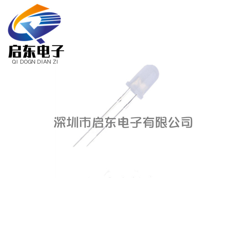  5MM雾状白发蓝色LED F5白发蓝灯雾状发光二极管LED灯珠 详情1