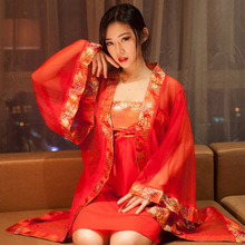 性感情趣内衣服用品旗袍血滴子透视装小胸式制服激情套装gmt