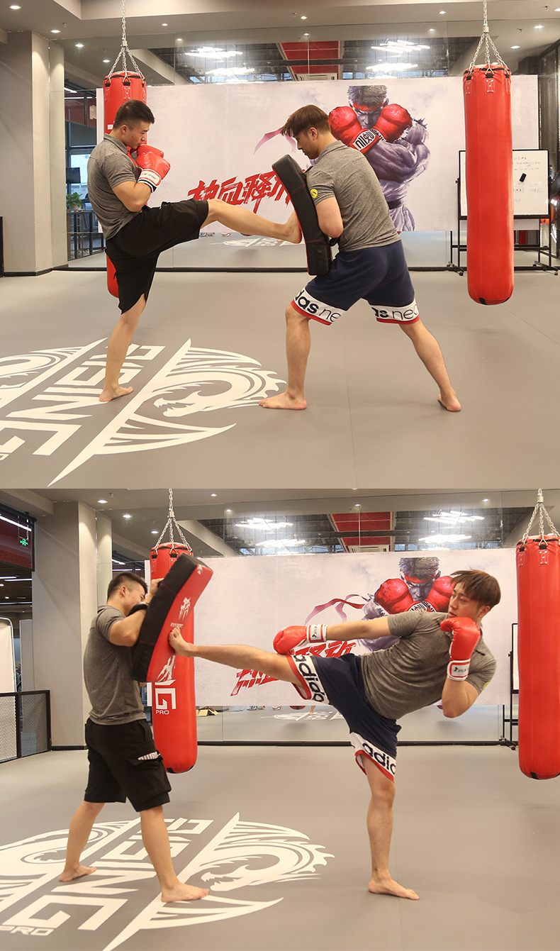 散打脚靶跆拳道训练器拳击挡板护具腿靶侧踢弧形胸靶后踢靶低扫靶