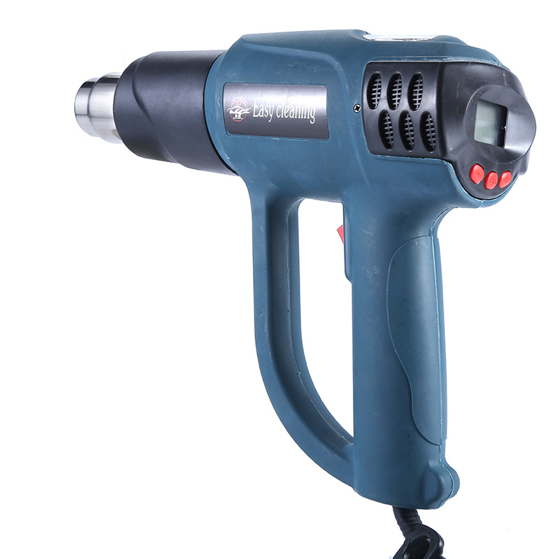 易洁数显调温度热风枪 贴膜烤枪 2000w延时工业级电热枪风筒