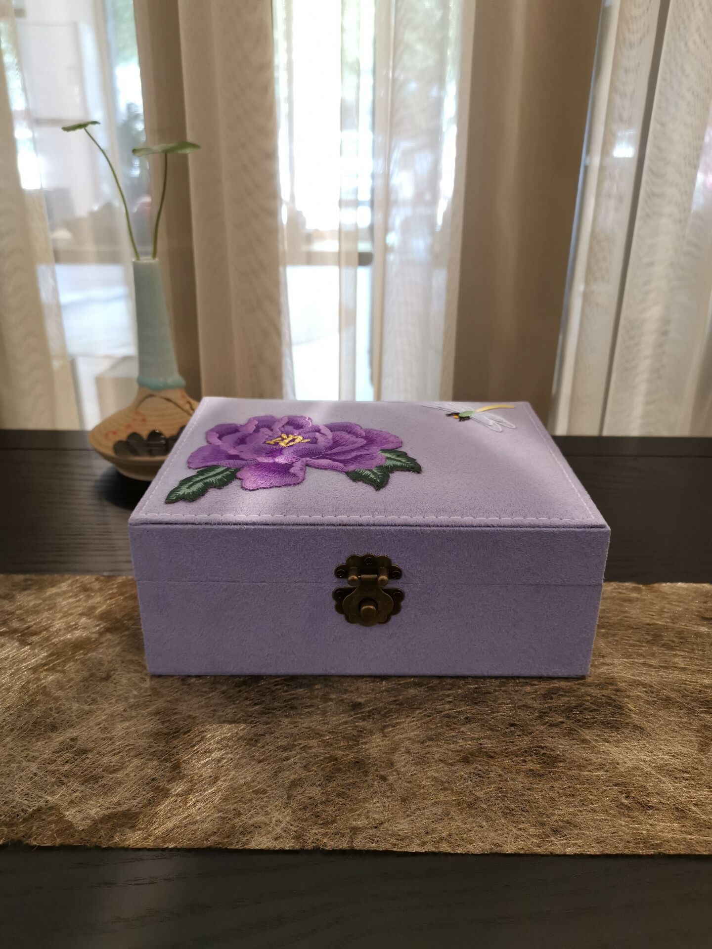 新中式复古汉服古风首饰盒饰品收纳盒手镯项链饰品盒中国风礼物