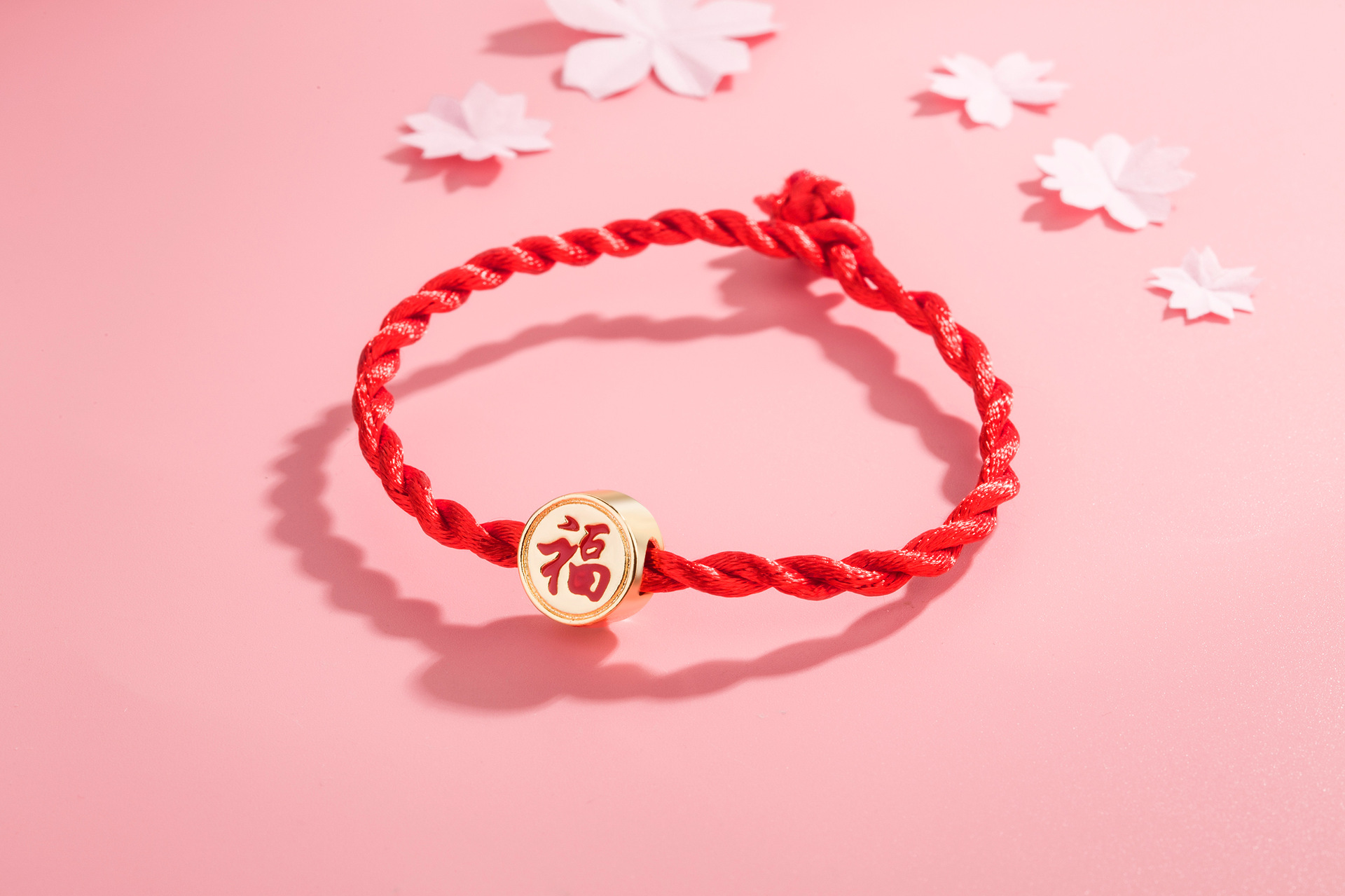 镀3d硬金财福珠手串吊坠 中国风镀金吉祥福珠子 diy手链串珠饰品