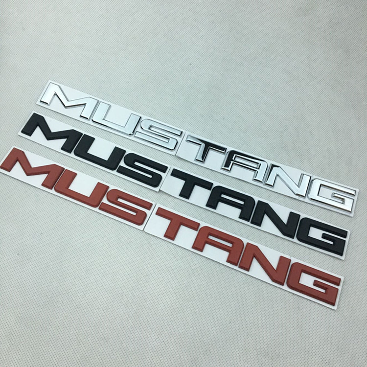 适用于福特野马改装后尾箱标gt350蛇标mustang英文字母贴车标车贴