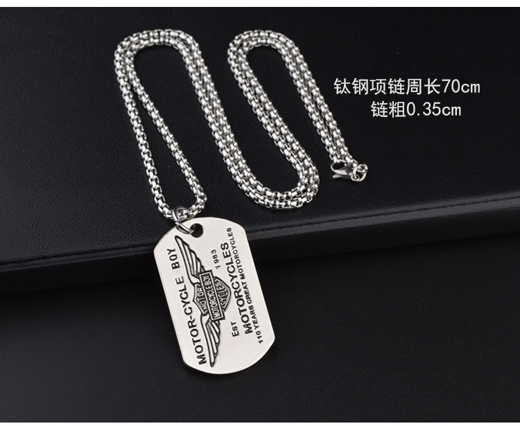 特种兵牌子hiphop钛钢嘻哈项链欧美潮流蹦迪毛衣链男女挂件配饰品