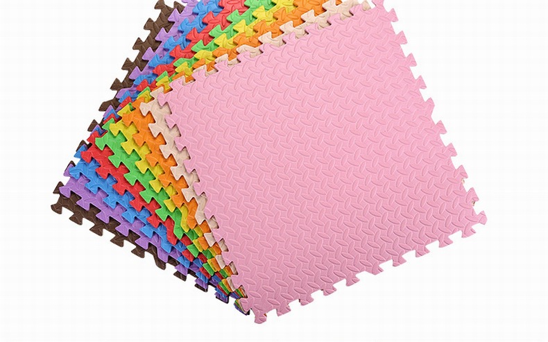 二级10mm树叶十字纹拼接泡沫地垫60*60 加厚防滑宝宝婴儿童爬爬行