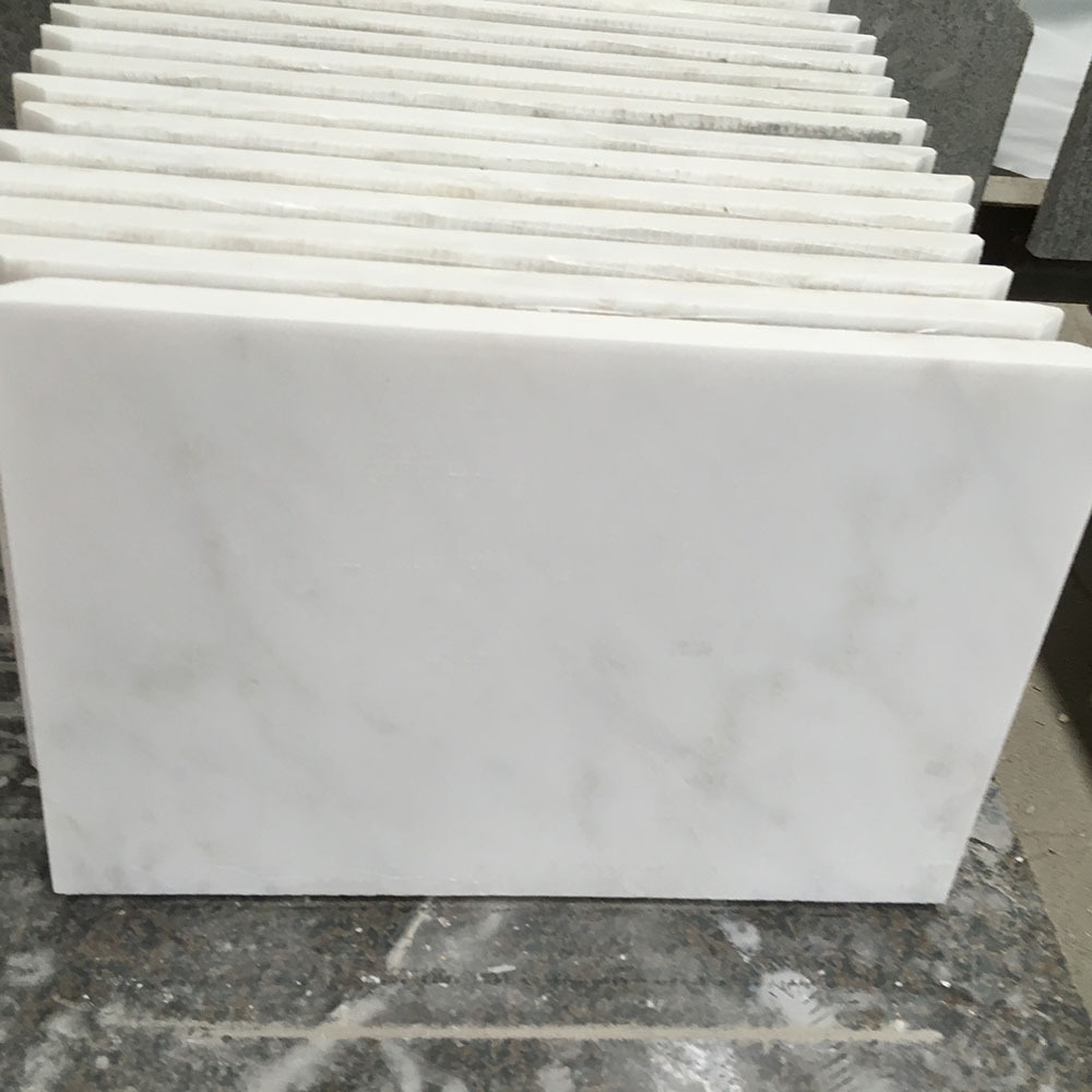 天然南斯拉夫白大理石台面定做 窗台 石飘窗白色大理石厨房洗手台