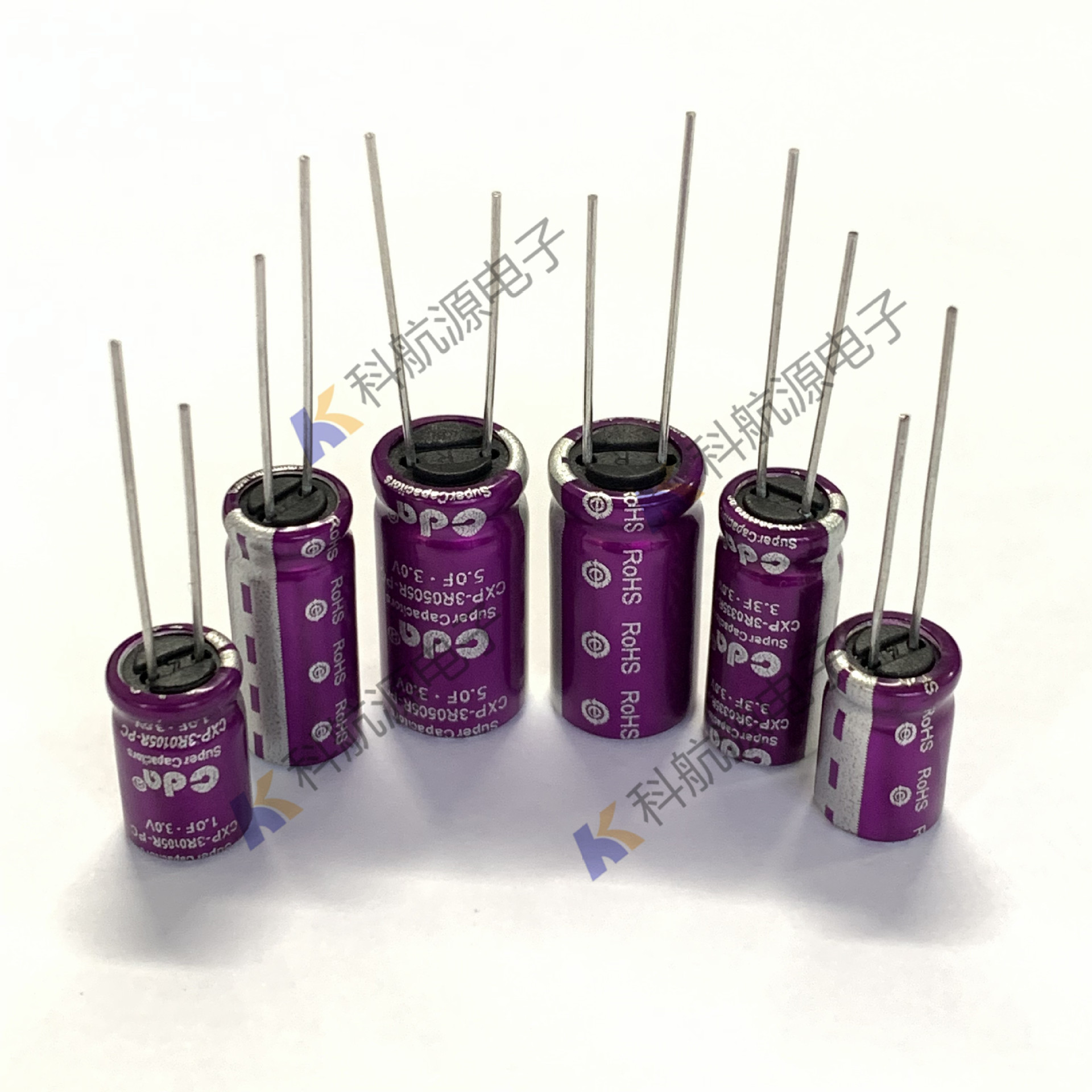 代理台湾cda法拉电容cxp-3r0505r-tw 电解型超级电容3v 5f 10*20