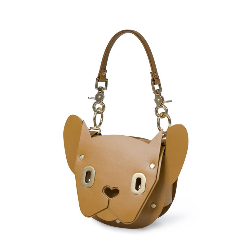 抖音2019新款女包铆钉锁扣斜跨单肩包动物形状手提包甜美可爱小包