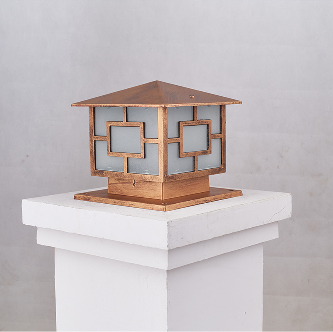 室外欧式围墙柱头灯别墅花园户外方形柱头户外墙头灯保质现货供应