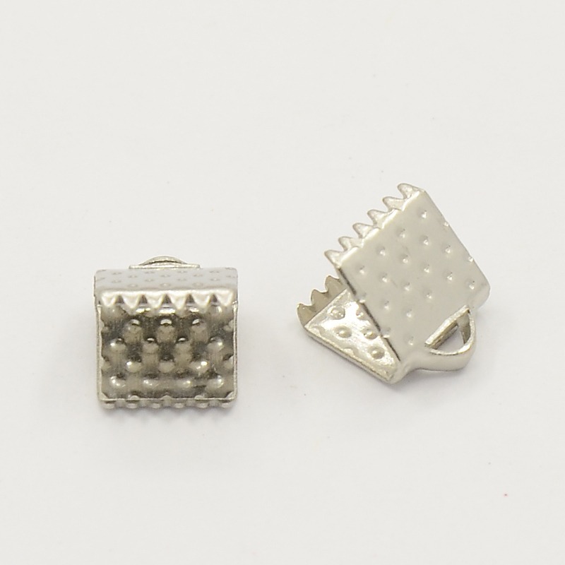 热销随机混色铁马仔扣diy手工绳夹扣绳子接头卡扣饰品配件批发