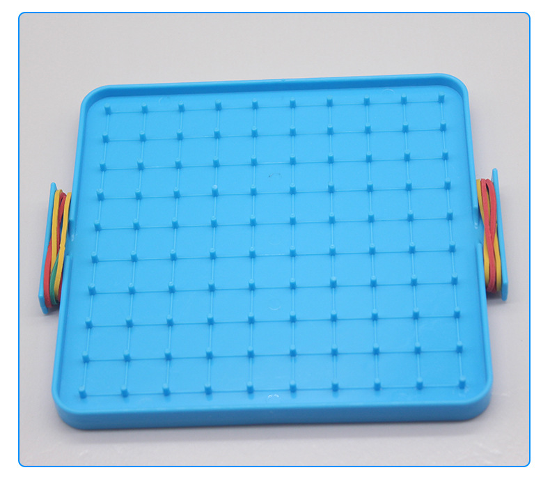 学生钉板彩色塑料钉板学生钉板钉子板教学塑料钉子板数理化教学器