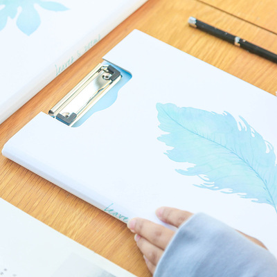 a4纸质双板单夹垫板夹板学生用韩版小清新文件资料文件试卷书夹子