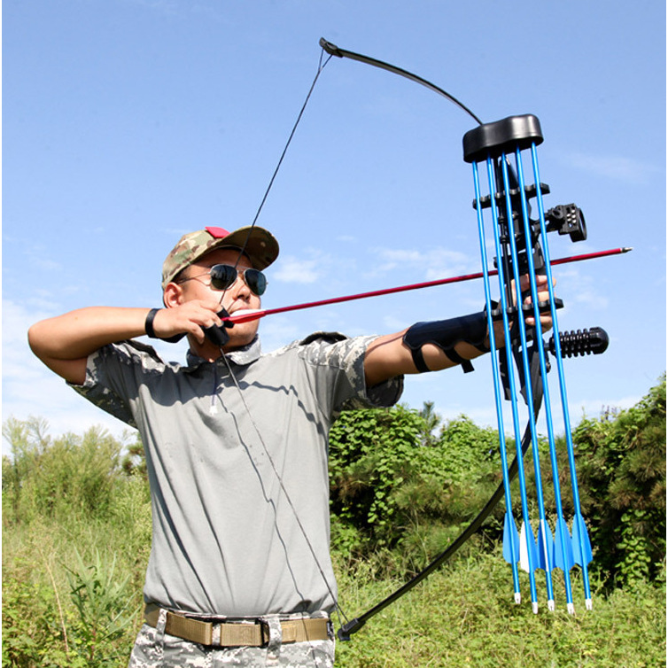 闪电狼分体弓复合片直拉弓反曲弓箭景区射击户外弓箭套装运动竞技