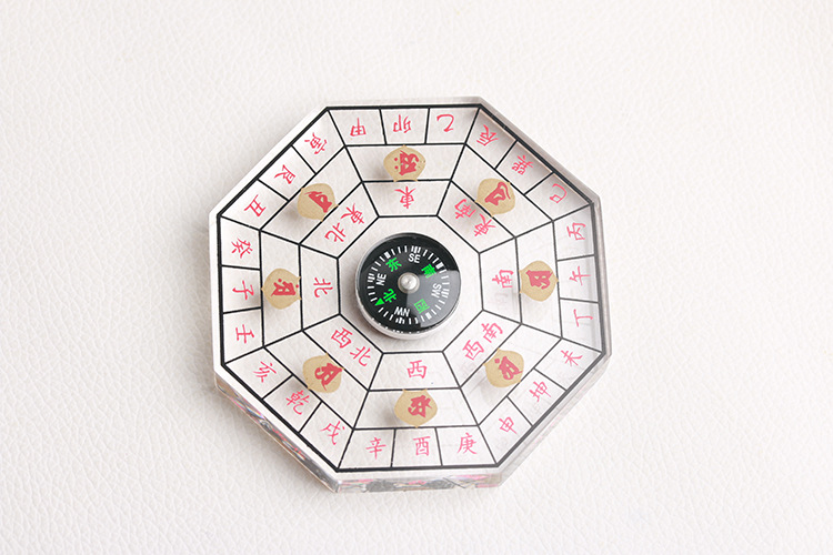 李居明家用风水小罗盘十二生肖八卦吉祥风水物罗经仪指南针测方位
