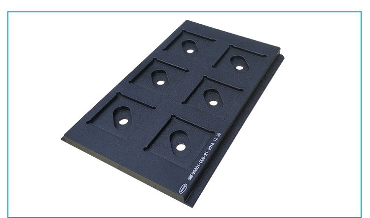 半导体smt微流控芯片夹具铝合金治具pcb固定载具黑色氧化治具