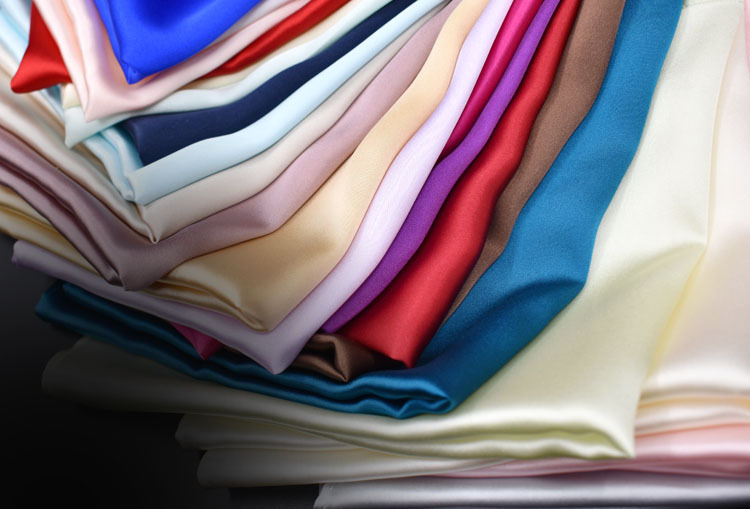 厂家现货100桑蚕丝纯色丝绸16姆米素绉缎全真丝布料床品素色面料