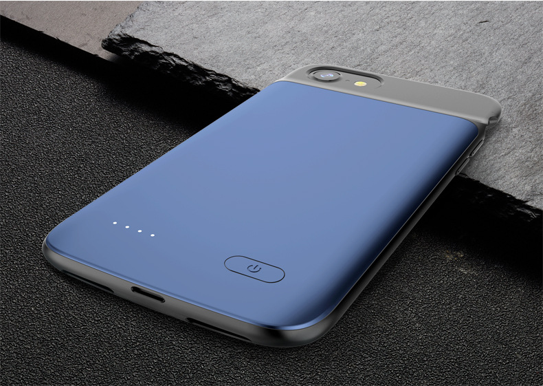 适用苹果iphone678背夹电池苹果6p7p8plus软胶背夹移动电源充电壳