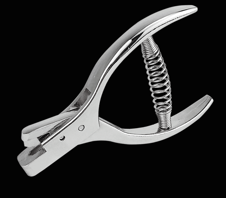 3mm进口打样钳 v型样版剪口器刀口剪缺口机食品真空包装袋撕口钳