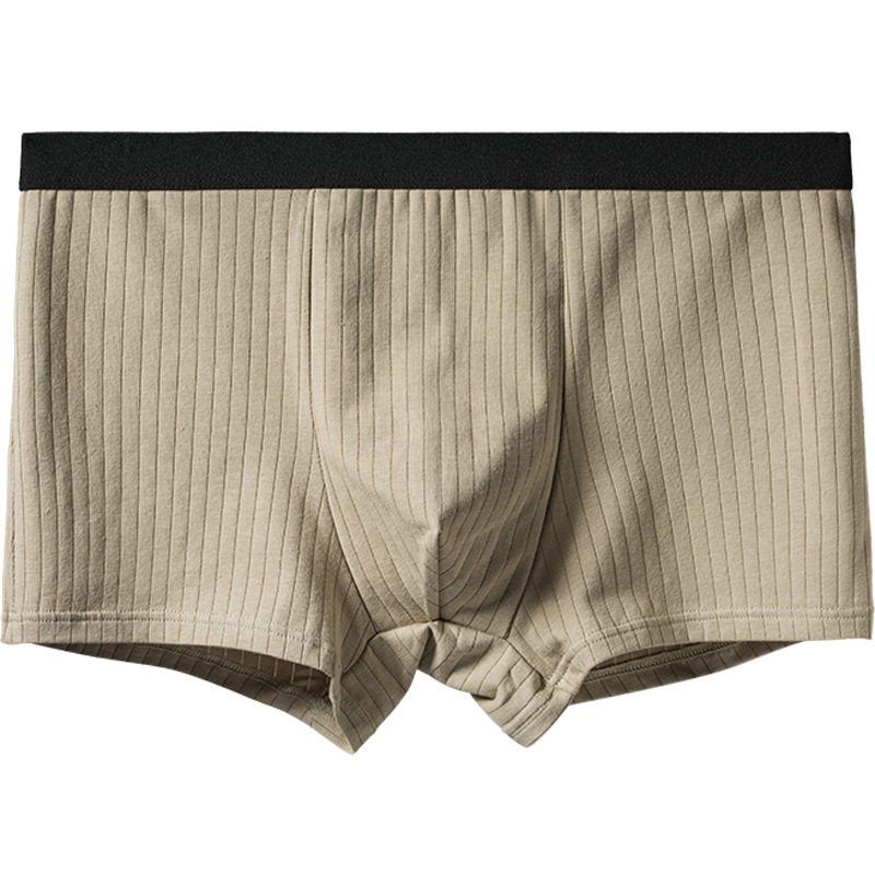New Purified Cotton Men's Underwear Loose plus Size Breathable Boxers Shorts Mid-Waist Underwear Men's Wholesale Cotton