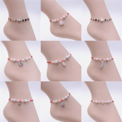 铃铛配饰脚链小女孩气质单约绿俏皮儿童女童男款活泼绳子编制感