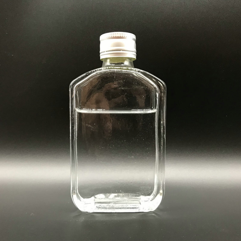 山东厂家定制小容量酒瓶透明玻璃瓶 100ml小酒瓶蒙砂玻璃白酒瓶子