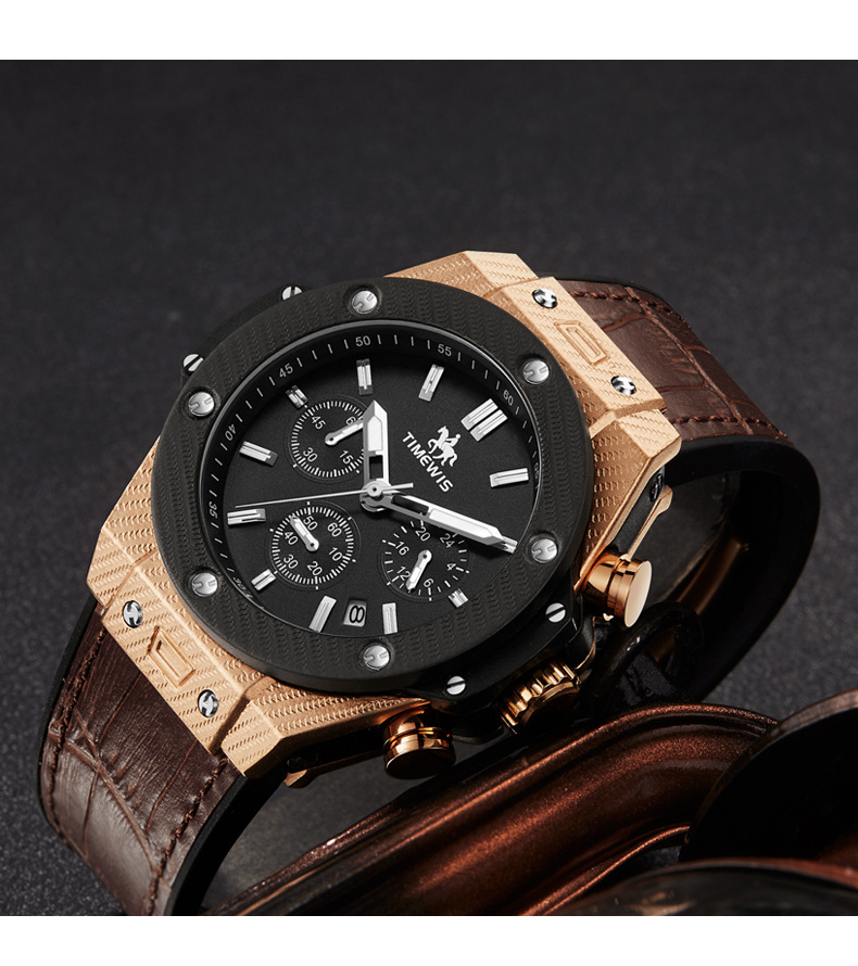 timweis天蔚时 多功能男士手表 时尚防水石英表运动手表厂家直销