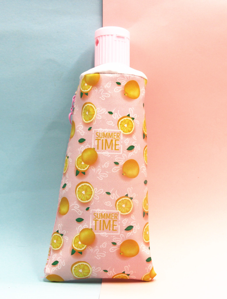 现货水果创意牙膏造型学生笔袋可爱文具盒大容量收纳袋带卷笔刀