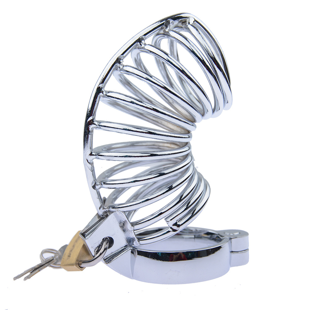 情趣用品sm金属贞操锁防出轨鸟笼禁锢男同志不锈钢贞洁锁男用辫子