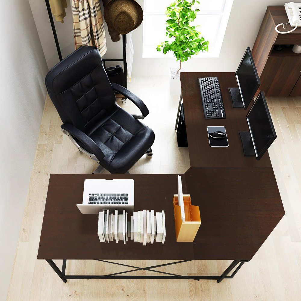 现代简约大型l型办公桌办公室电脑桌家庭办公家具电脑桌
