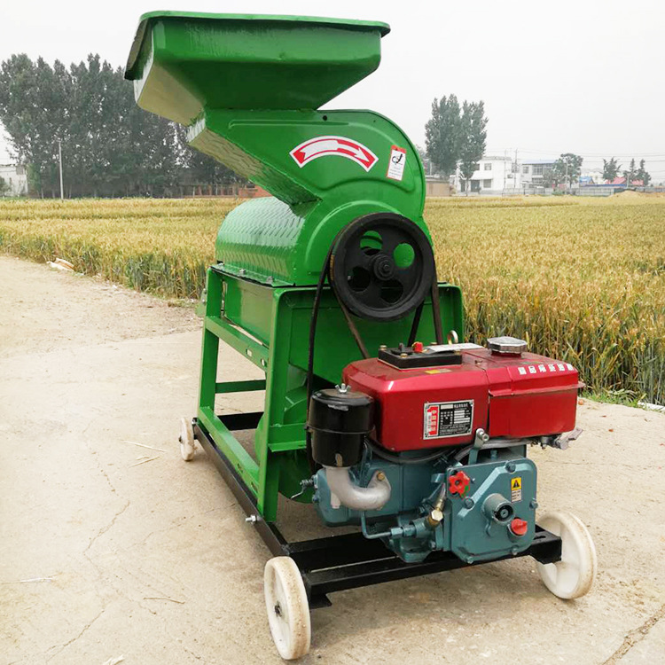 柴电两用玉米脱粒机中型玉米打粒机改进款拖拉机牵引式玉米脱粒机