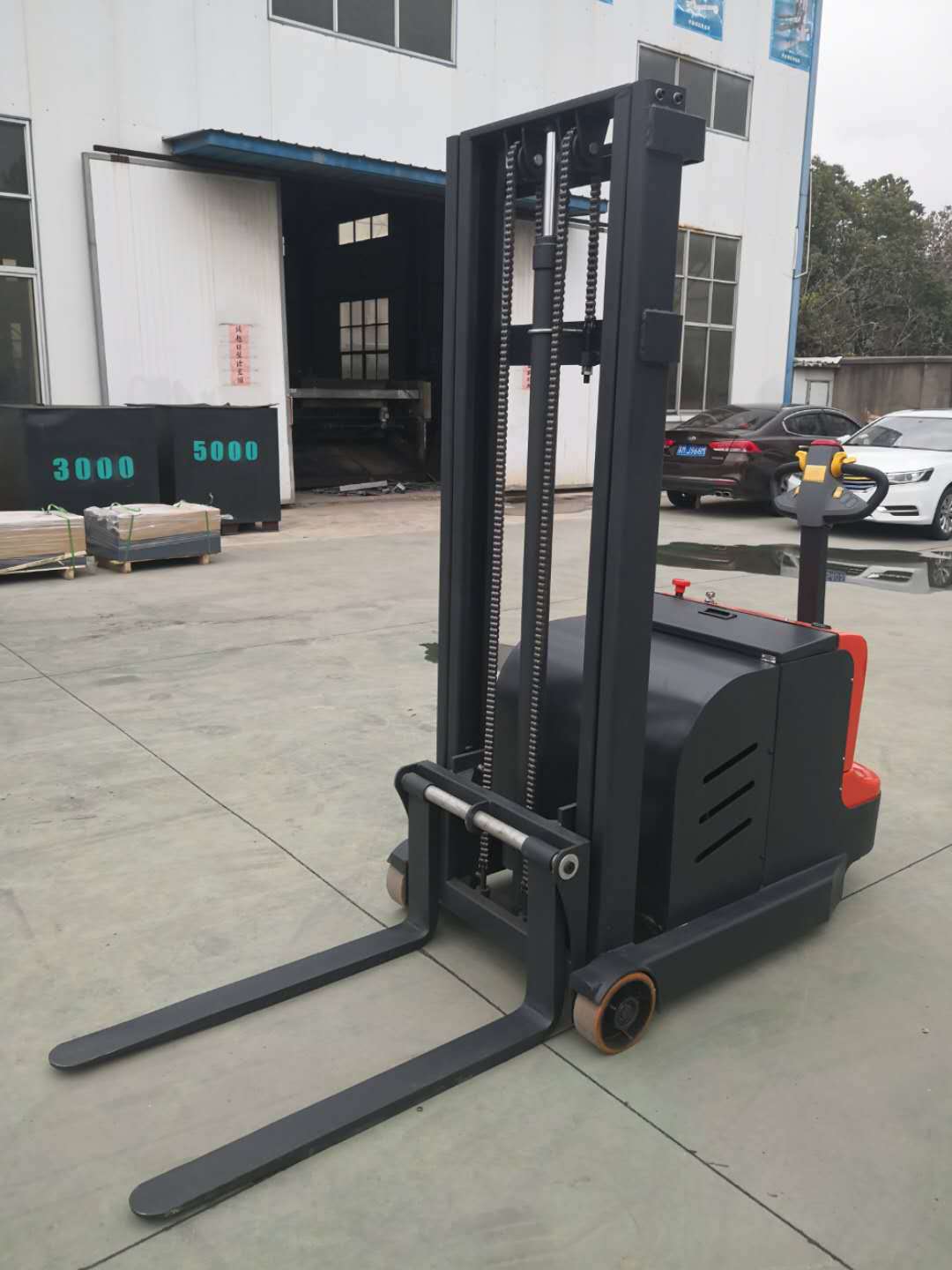 步行配重式全电动堆高车电动叉车液压叉车 托盘堆垛车 无腿堆高车