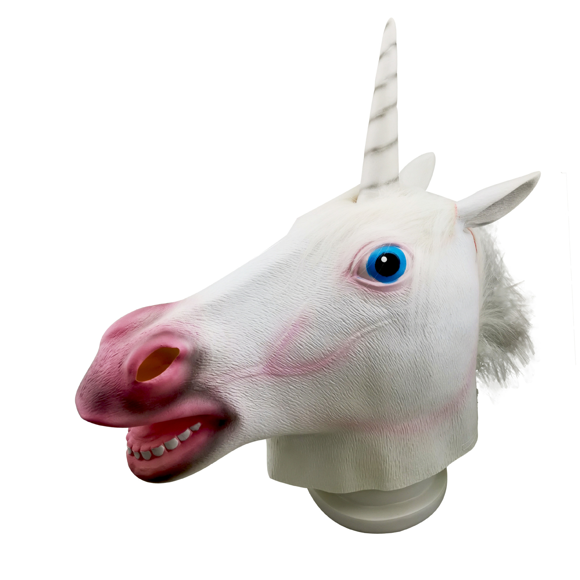 万圣节乳胶面具 独角兽头套 马头面具 仿真动物头套整蛊搞笑道具