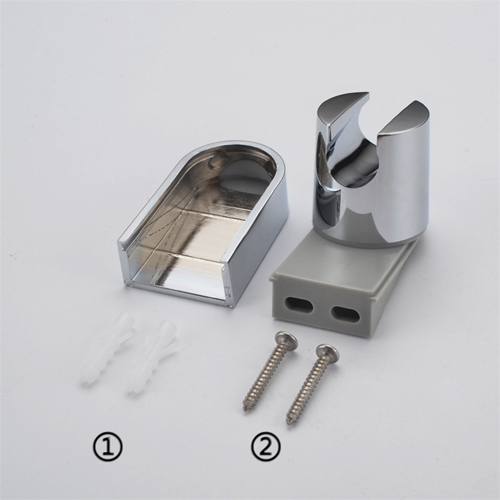 360度旋转支架 abs花洒座滑盖式手持淋浴花洒固定底座方圆花洒座