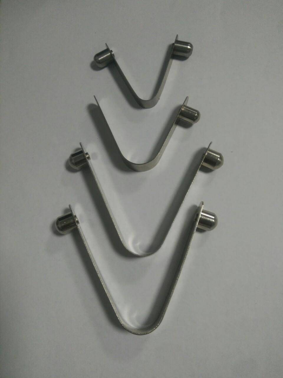 厂家直销双头实心v型弹扣童车四角帐篷雨伞伸缩管内定位弹珠弹扣