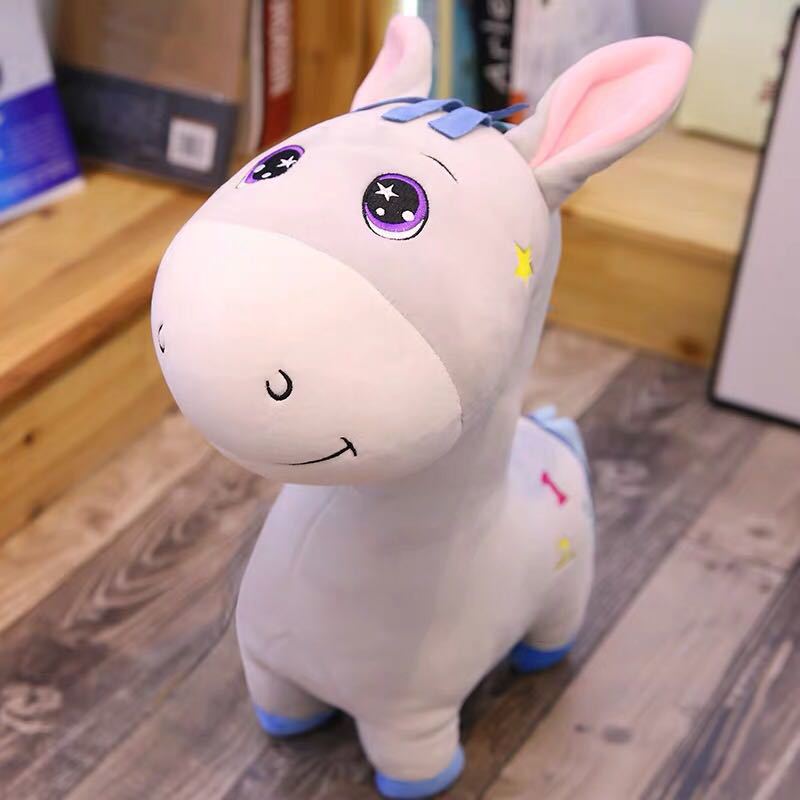 可爱超软羽绒棉小毛驴毛绒玩具丑萌系小驴玩偶抓娃娃机公仔网红款