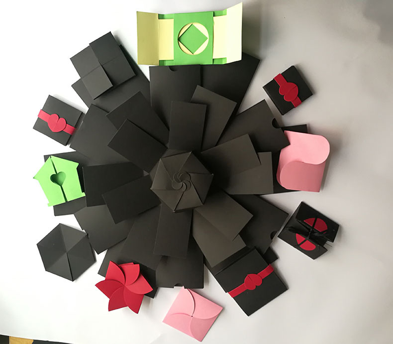 六边形爆炸盒子惊喜生日礼物 diy创意抖音情侣相册本影集跨境专用