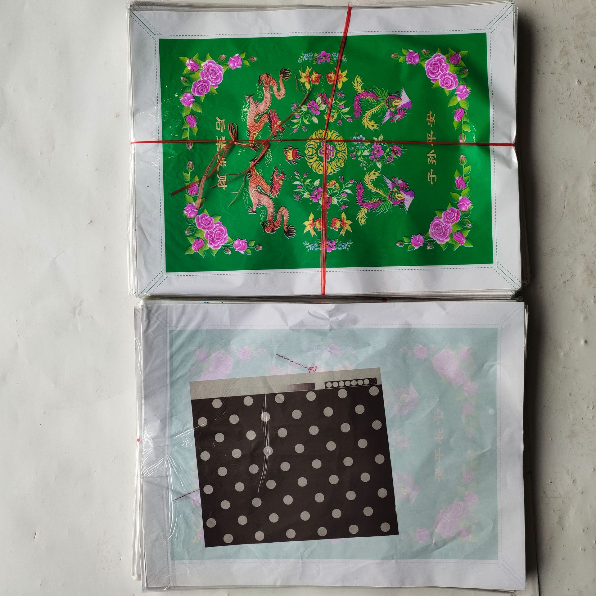 【万东殡葬用品】 龙凤纸被子 纸被褥男女通用 十月一清明节祭祀