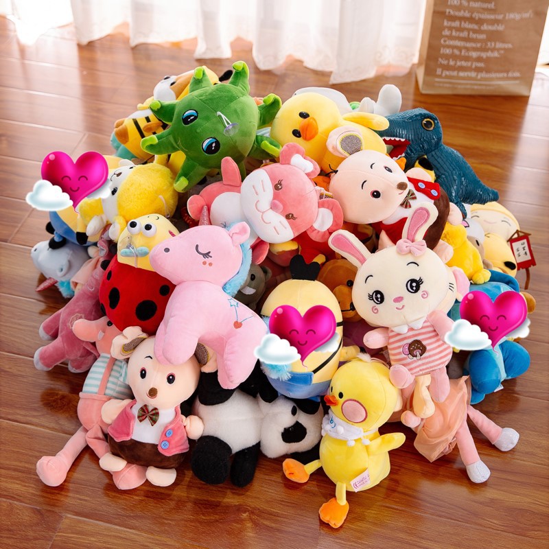 抓机娃娃直销毛绒玩具公仔八寸七寸精娃娃机公仔创意生日公仔