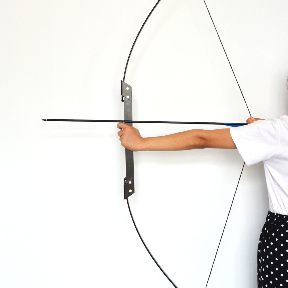 弓箭配件 反曲弓户外射击运动箭馆专用黑弓 左右手通用分体传统弓