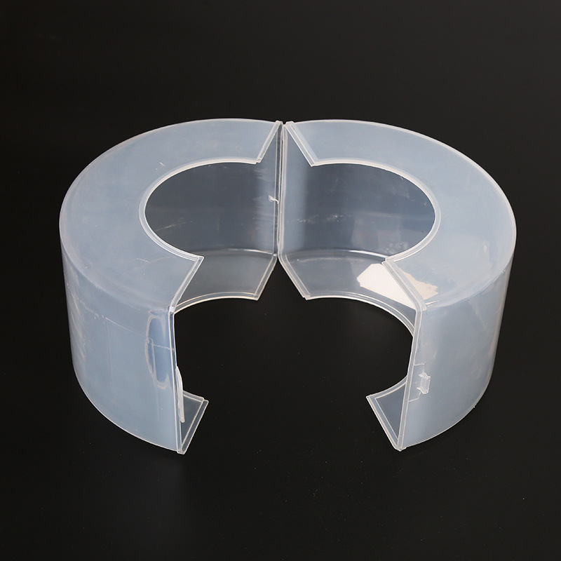 pp塑料透明法兰保护套防护罩耐酸碱寒防腐蚀喷溅射飞溅老化法兰盒