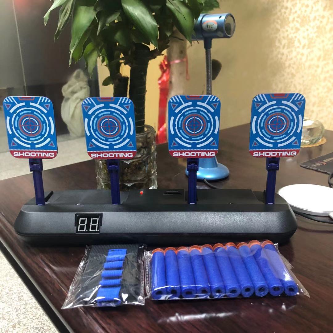电子计分靶 电子射击目标得分自动重置数字目标用于玩具枪 吃鸡