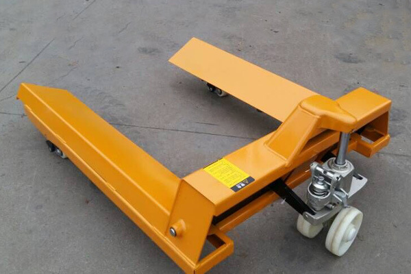 手动纸筒搬运车纱辊液压叉车纸经轴车ac纱棍型卷纸圆筒2吨托盘车