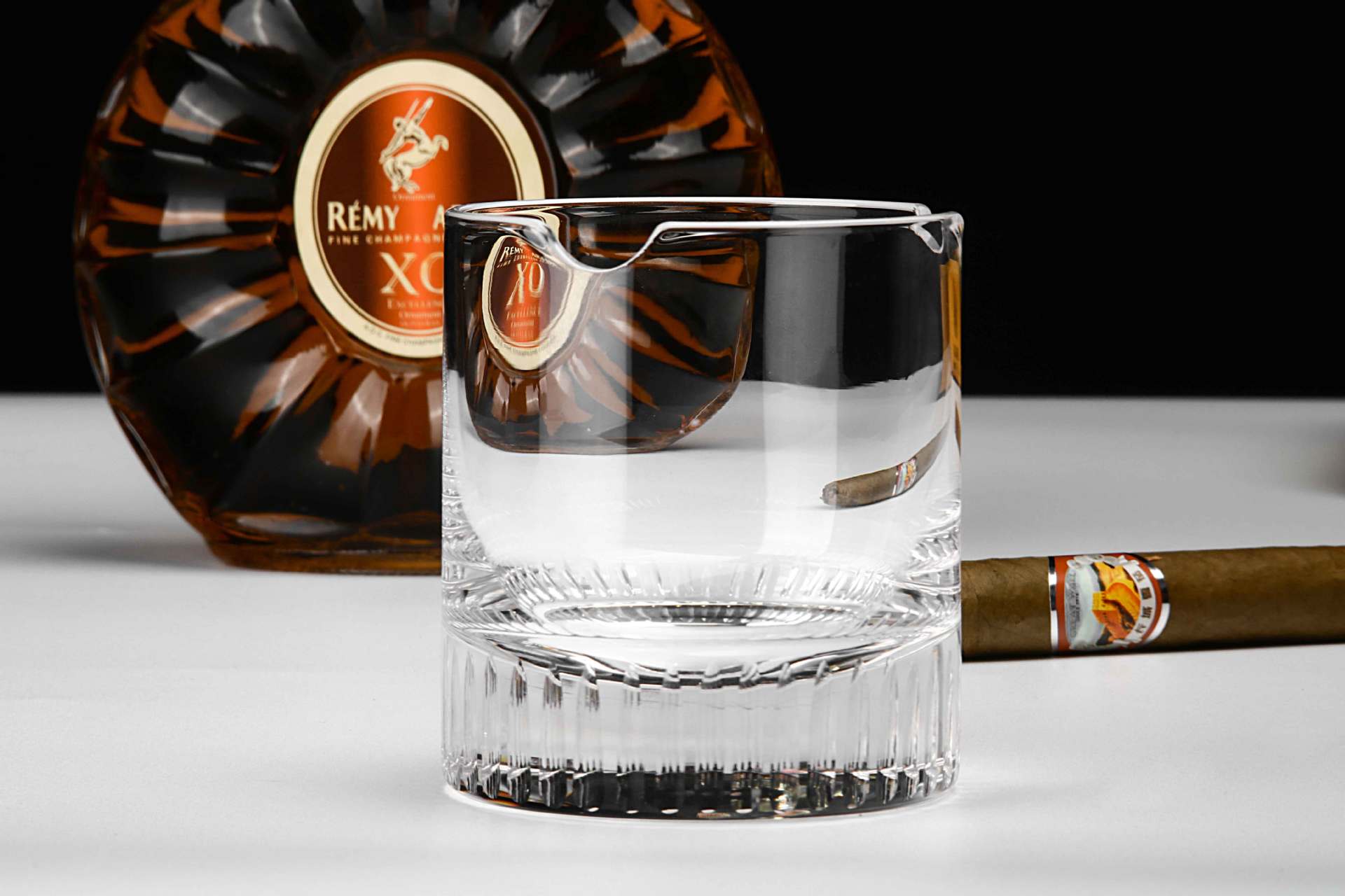 大卫杜夫雪茄杯创意方形水晶玻璃威士忌烈酒杯欧美酒吧洋酒杯定制