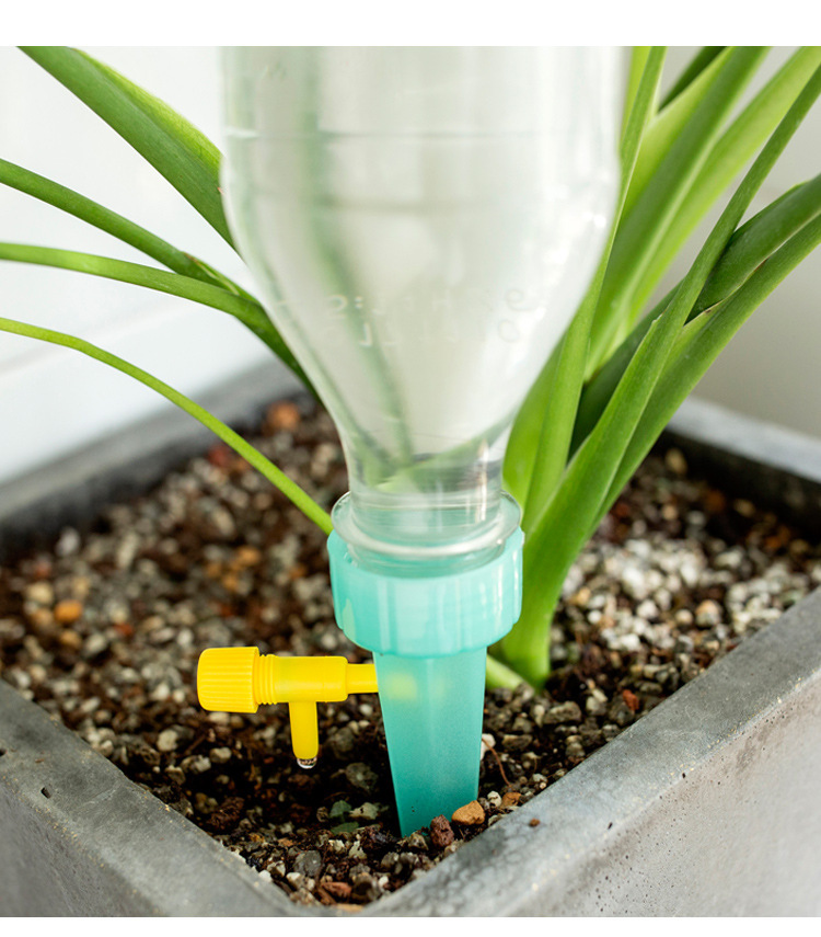 升级版自动浇水滴灌器可控水调节阀门滴水浇花器水瓶家用园艺工具