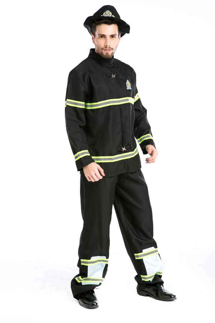 8697# 消防员制服男款 万圣节扮演服救火英雄消防员制服工作服