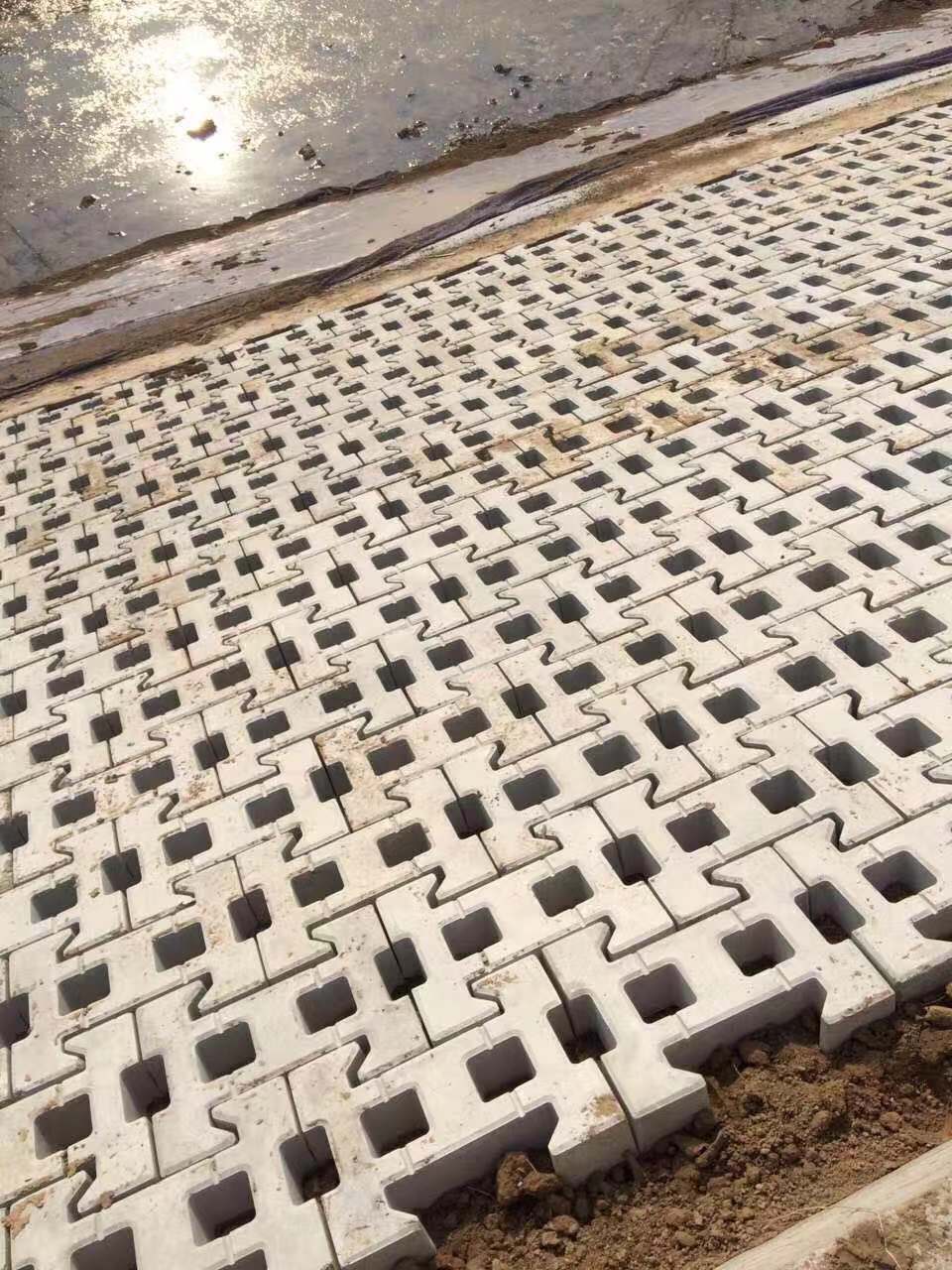 砖瓦及砌块-连锁块 河道专用护坡砖 混凝土连锁块 水利护坡砖 机制