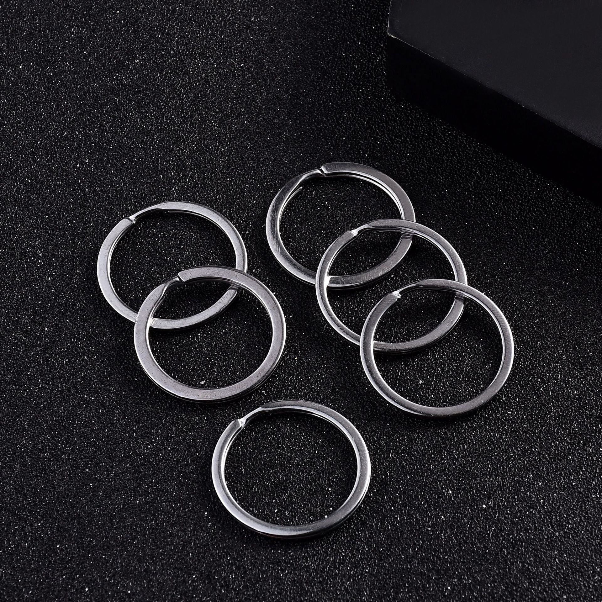 批发钥匙圈/钥匙扣/压扁圈 金属电镀扣配件1.8*25mm平圈镀铬-阿里巴巴