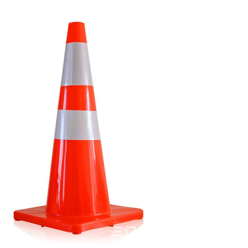 厂家直销pvc橡胶路锥30cm方锥反光路障锥方椎雪糕桶锥桶道路设施